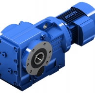 二級(jí)減速機(jī)帶900W電機(jī)用在打砂機(jī)上